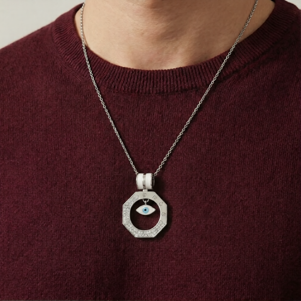 Silent Sentinel Pendant for Men